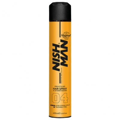 Extra silný lak na vlasy NISH MAN Extra strong hold hair spray 400 ml