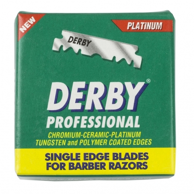 Poloviční žiletky na holení DERBY Professional single edge 100 ks