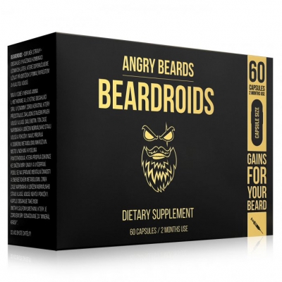 Vitamíny na růst vousů ANGRY BEARDS Beardroids