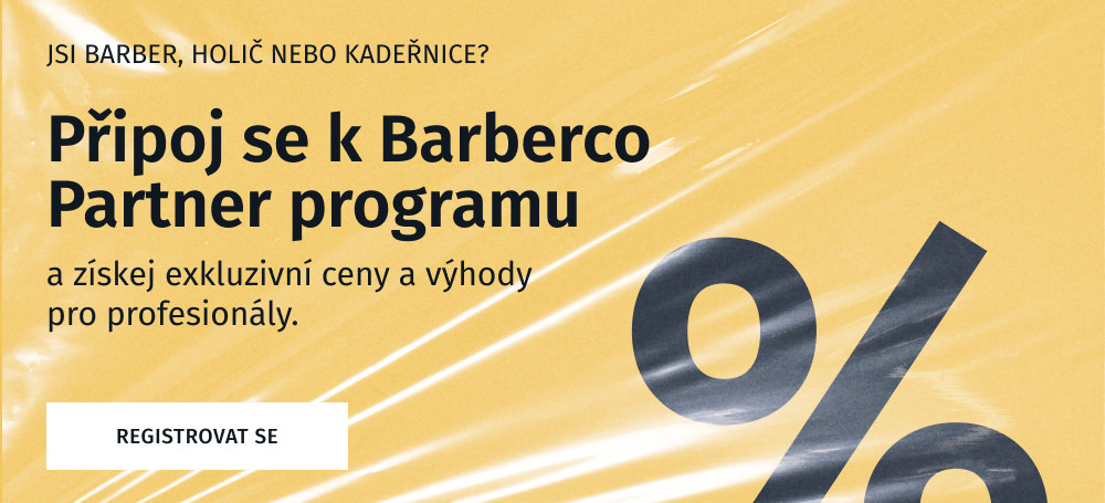 Barberco partner program - výhodné ceny pro barbery, kadeřníky a holiče