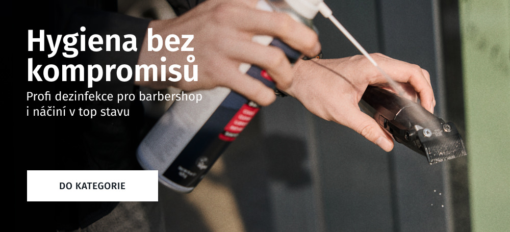 Dezinfekce strojků a pracoviště pro barbershopy a kadeřnictví