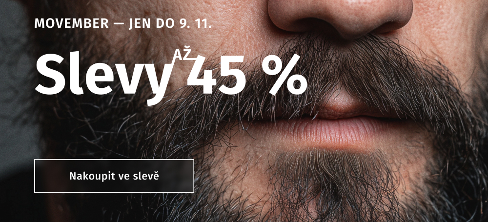 Movember week - speciální sleva pro váš knír a vousy
