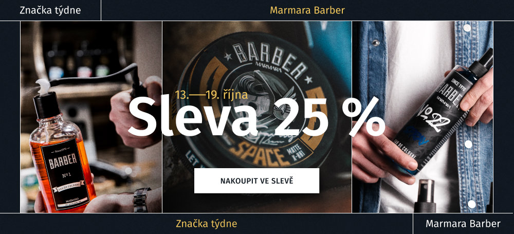 Značka týdne - Sleva 25 % na Marmara Barber