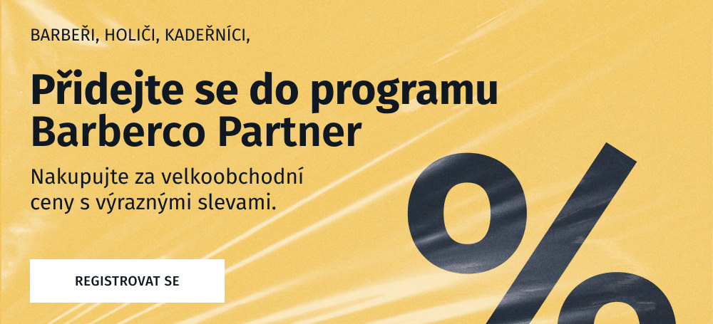 Barberco partner program - výhodné ceny pro barbery, kadeřníky a holiče